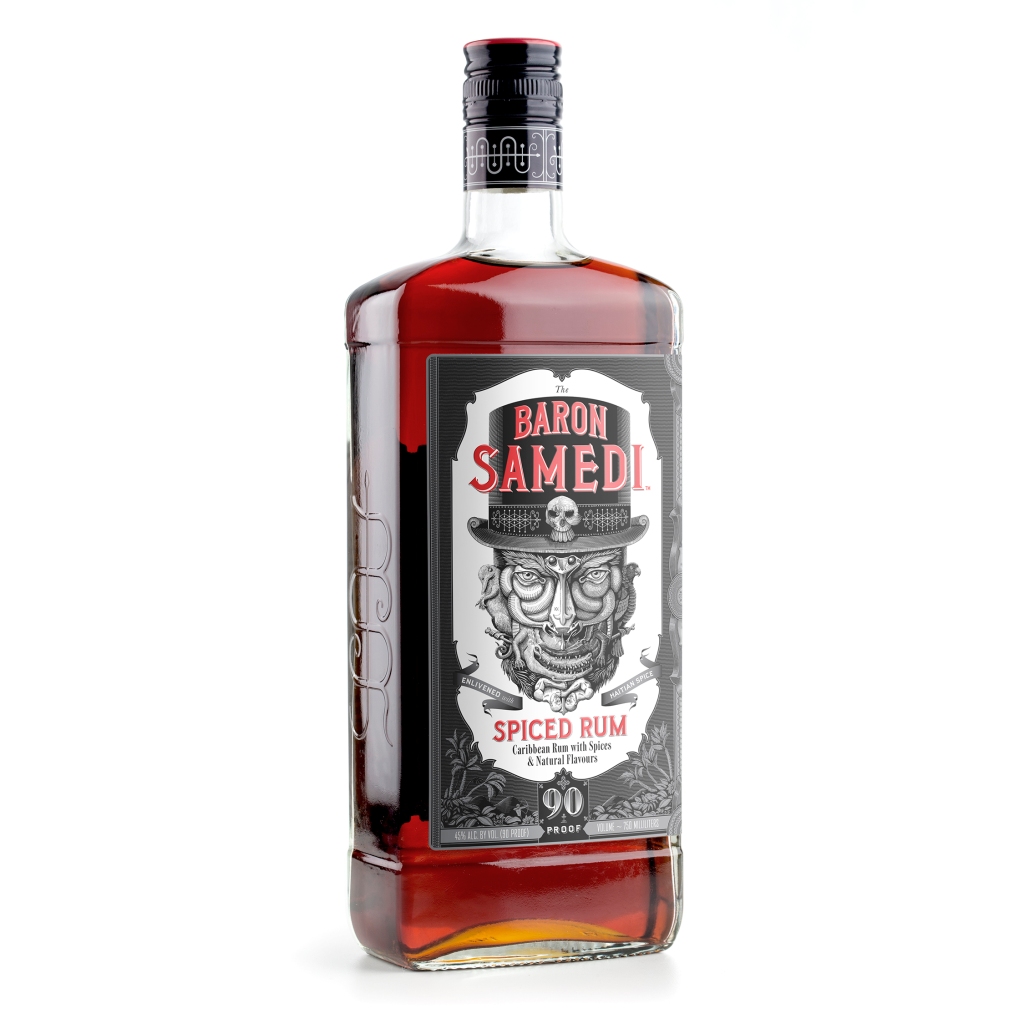 Baron Samedi spiced rum is a blend of single pot Jamaican rum and Caribbean column still. 